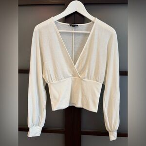 Dynamite V-Neck Blouse